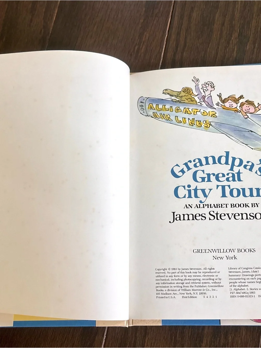 Grandpa’s Great City Tour Alphabet Book James Stevenson 1983 First Edition Print